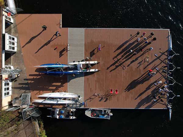 Rudersteg der RG Hansa in Hamburg