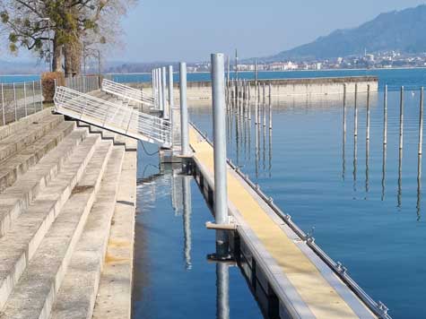 Schwimmsteg in Bregenz