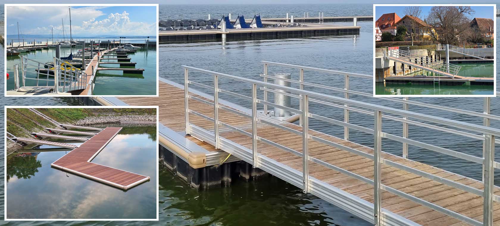 Schwimmstege & Ruderstege aus Aluminium